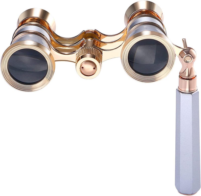 Aroncent Opera Glasses Binoculars 3X25 Theater Glasses Mini Binocular Compact with Handle for Adults Kids Women in Opera Musical Concert - Image 2